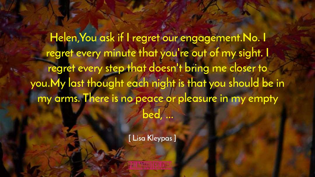 I Regret quotes by Lisa Kleypas