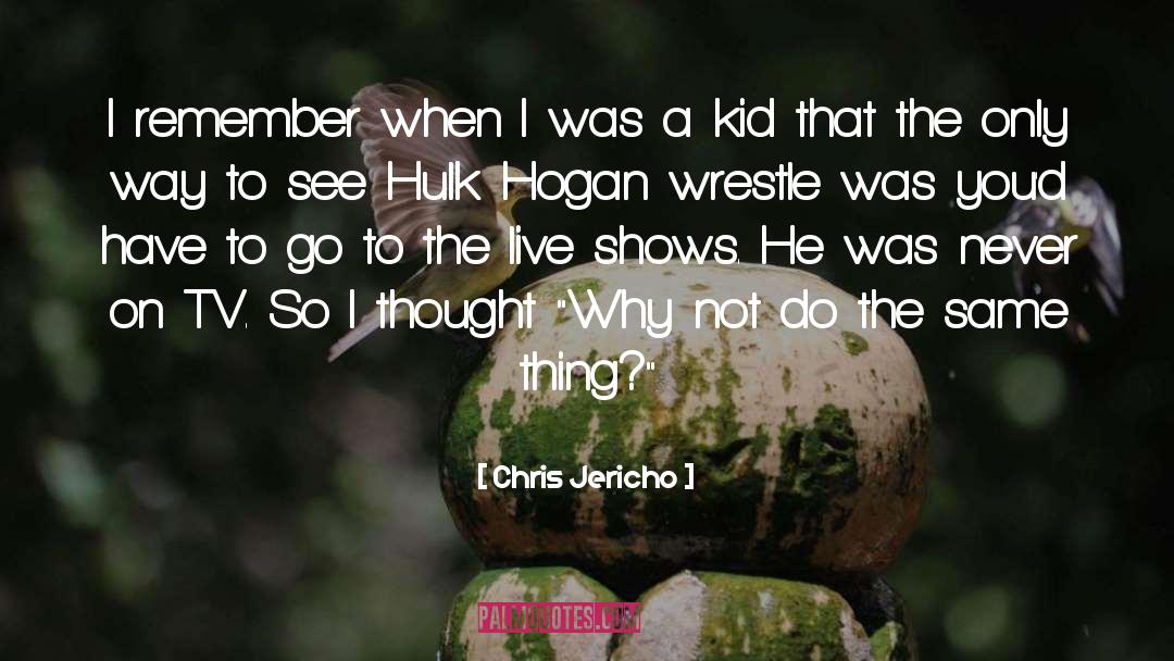 I Remember quotes by Chris Jericho
