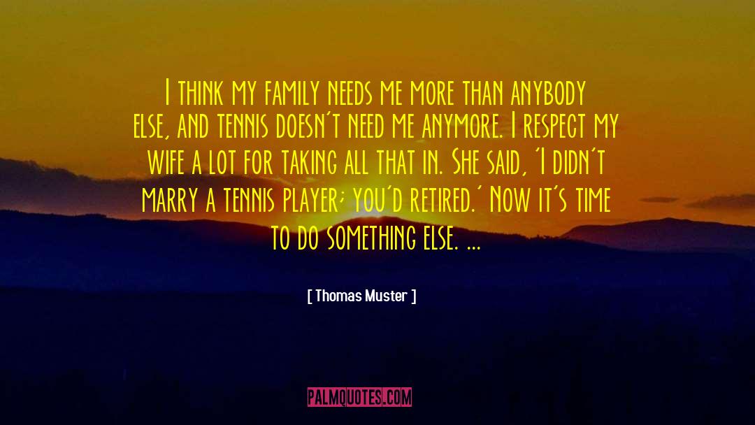 I Respect Myself quotes by Thomas Muster