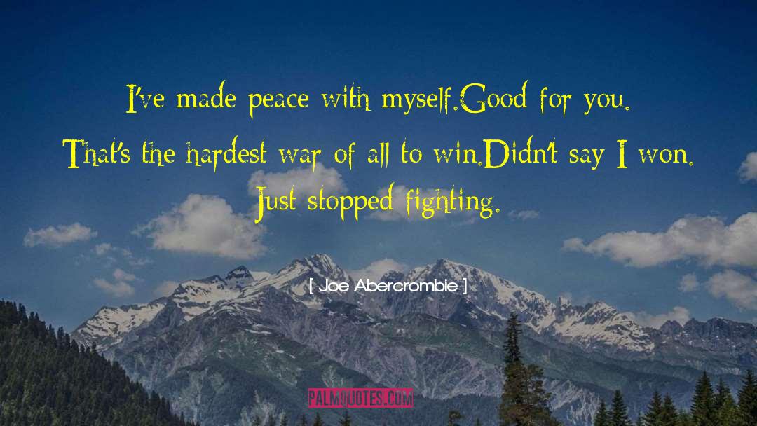 I Stopped Fighting Susie quotes by Joe Abercrombie