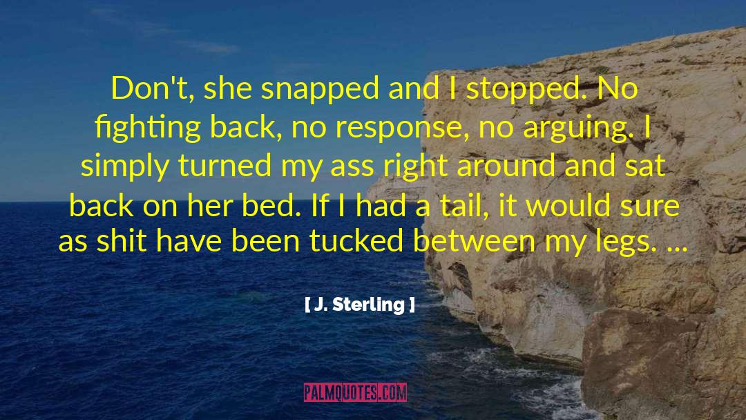 I Stopped Fighting Susie quotes by J. Sterling