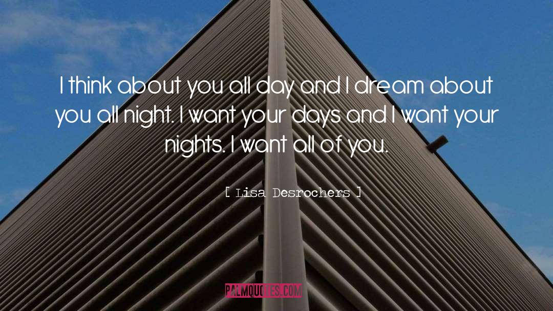 I Think About You quotes by Lisa Desrochers