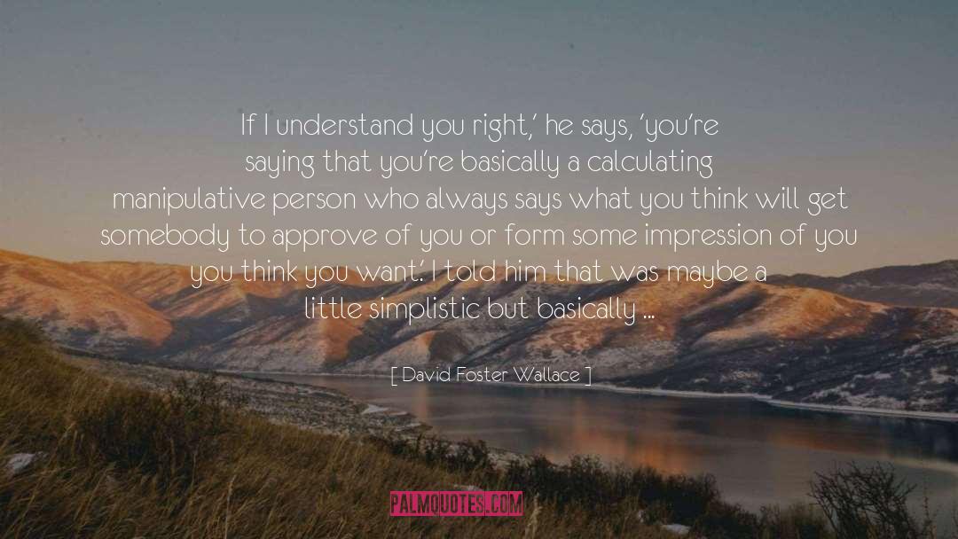 I Understand You quotes by David Foster Wallace