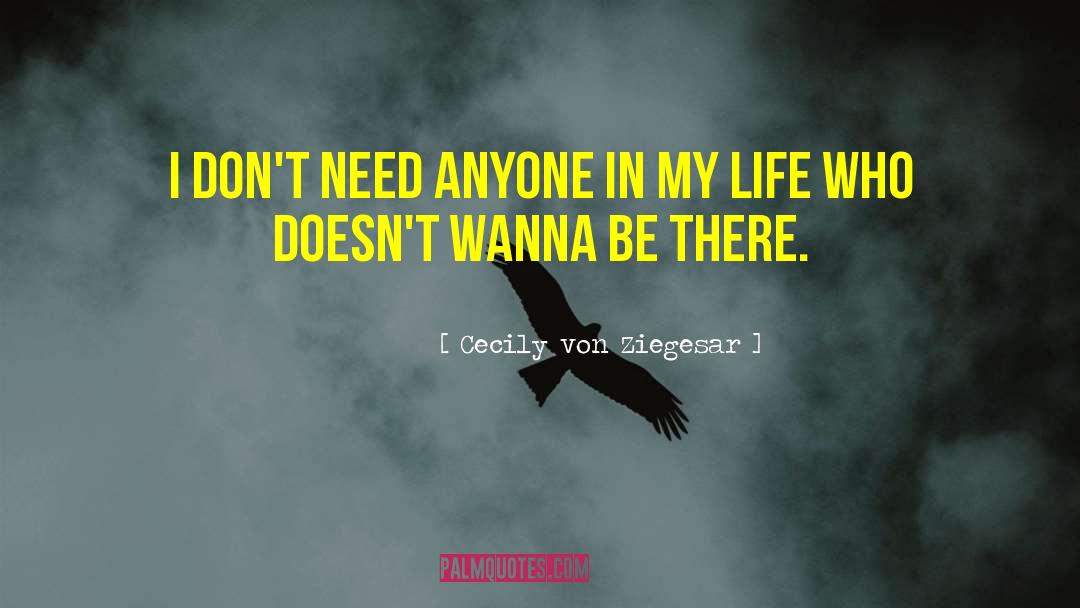 I Wanna Alone quotes by Cecily Von Ziegesar