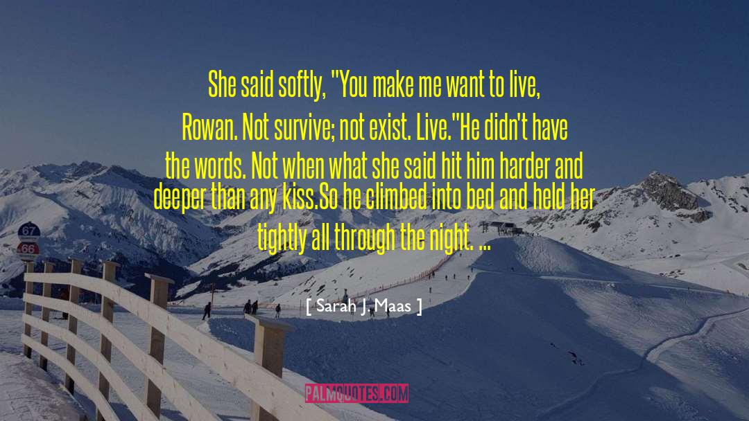 I Want Him To Kiss Me quotes by Sarah J. Maas