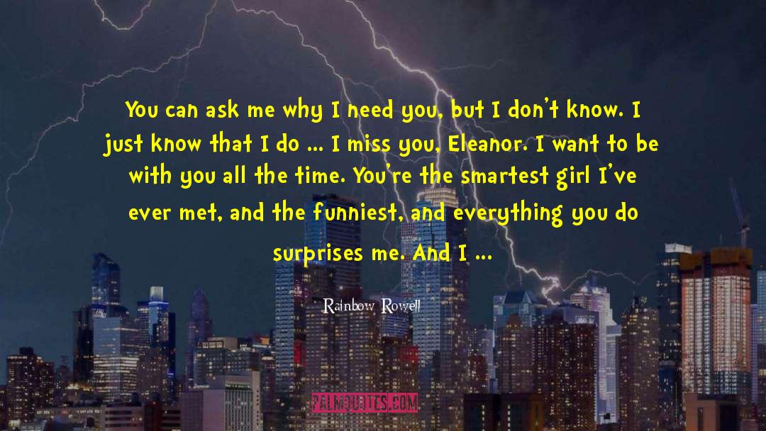 I Want To Be With You quotes by Rainbow Rowell
