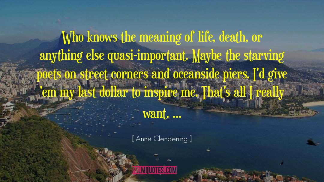 I Want To Give Up quotes by Anne Clendening