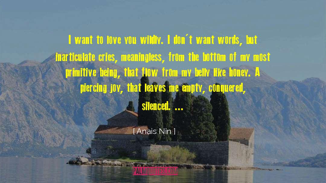 I Want To Love You quotes by Anais Nin