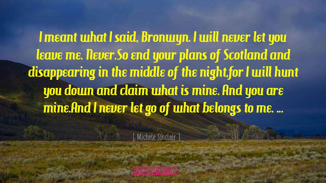 I Will Never Let You Down quotes by Michele Sinclair
