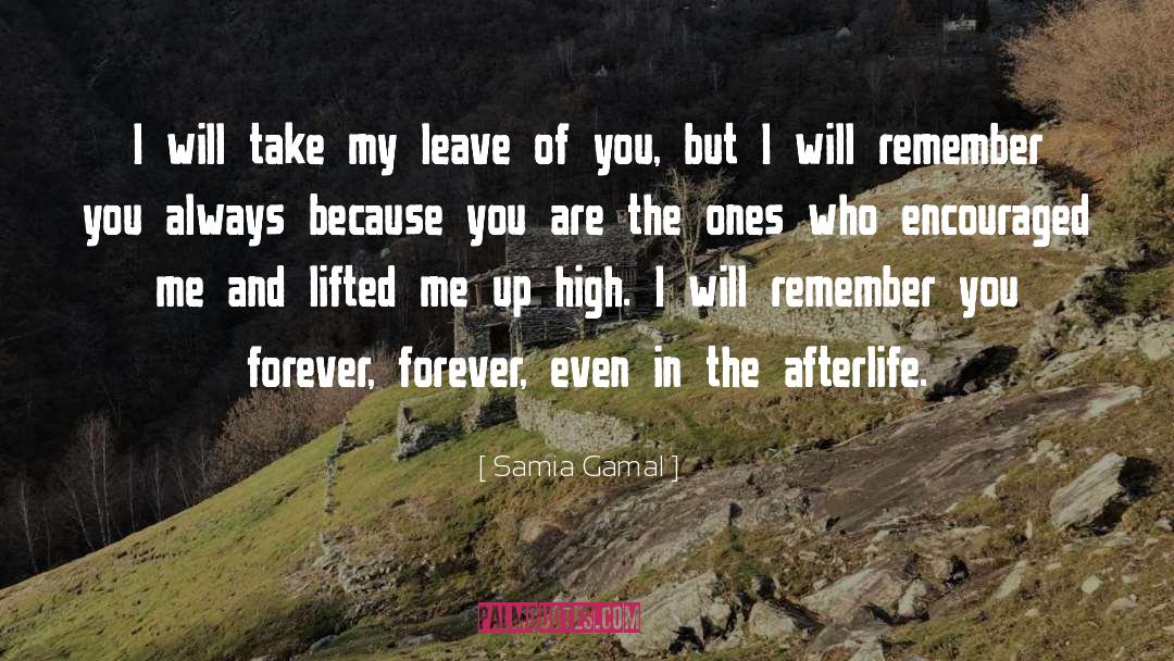 I Will Remember You quotes by Samia Gamal