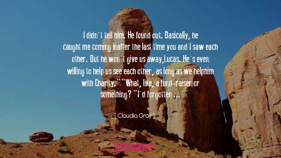 I Wont Give Up quotes by Claudia Gray