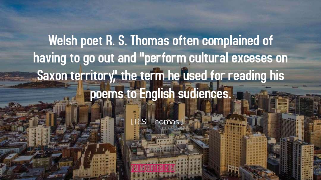 Iain S Thomas quotes by R.S. Thomas