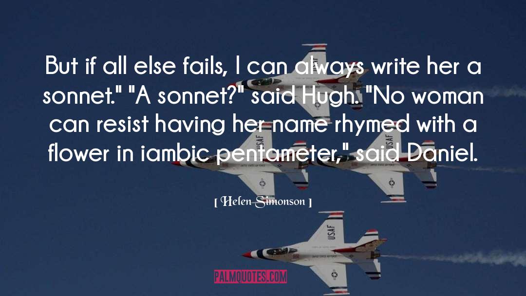 Iambic Pentameter quotes by Helen Simonson