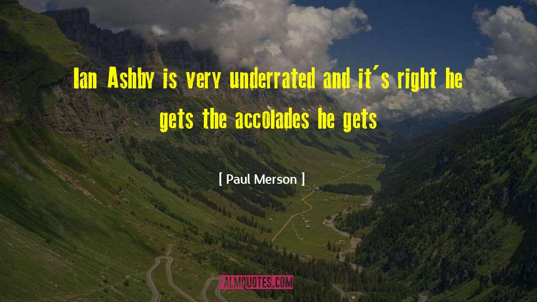 Ian Anderson quotes by Paul Merson