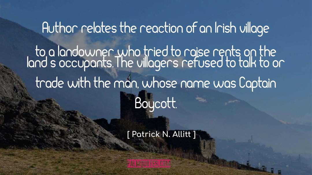 Iarla Irish Name quotes by Patrick N. Allitt