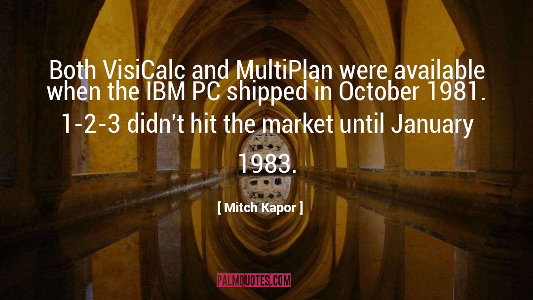 Ibm quotes by Mitch Kapor