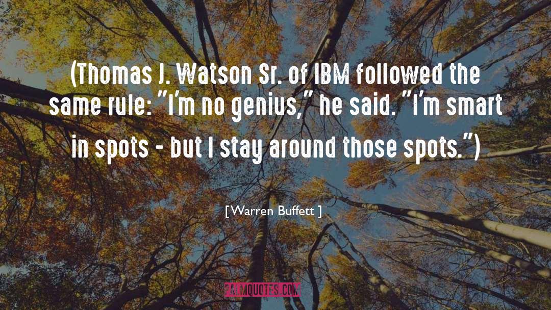 Ibm quotes by Warren Buffett