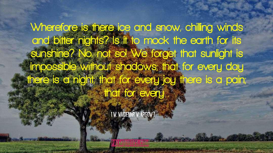 Ice And Snow quotes by W. Waldemar W. Argow