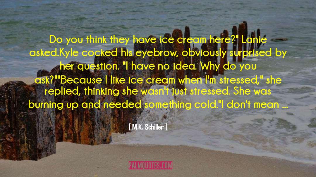 Ice Cream Cones quotes by M.K. Schiller