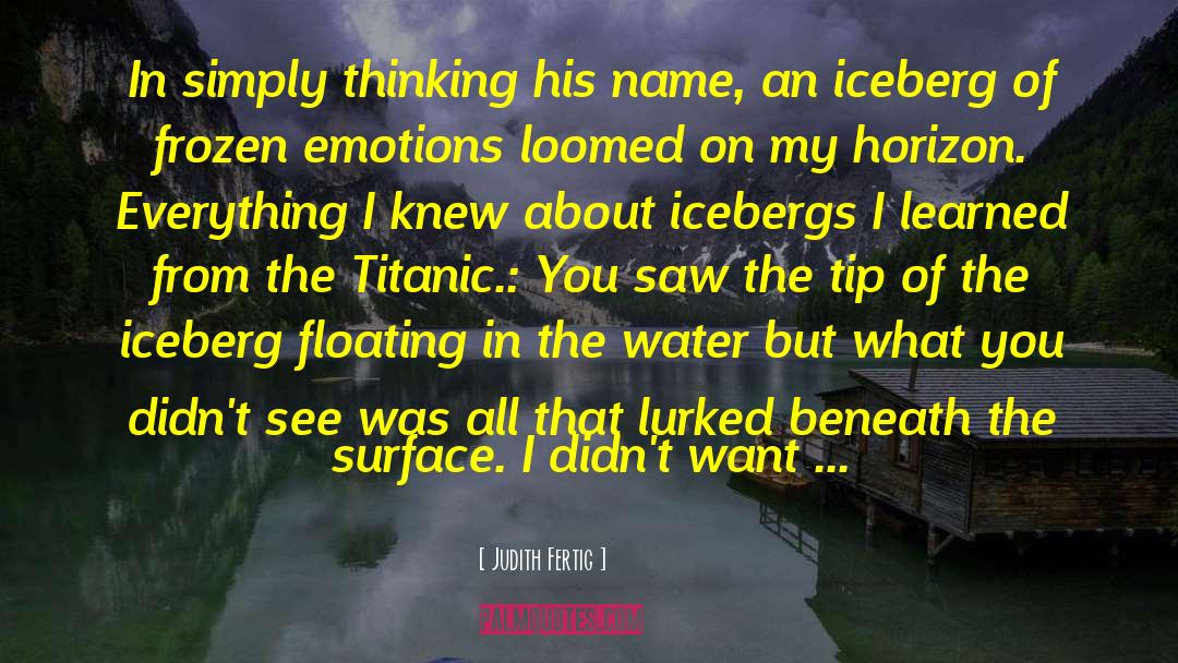 Iceberg quotes by Judith Fertig