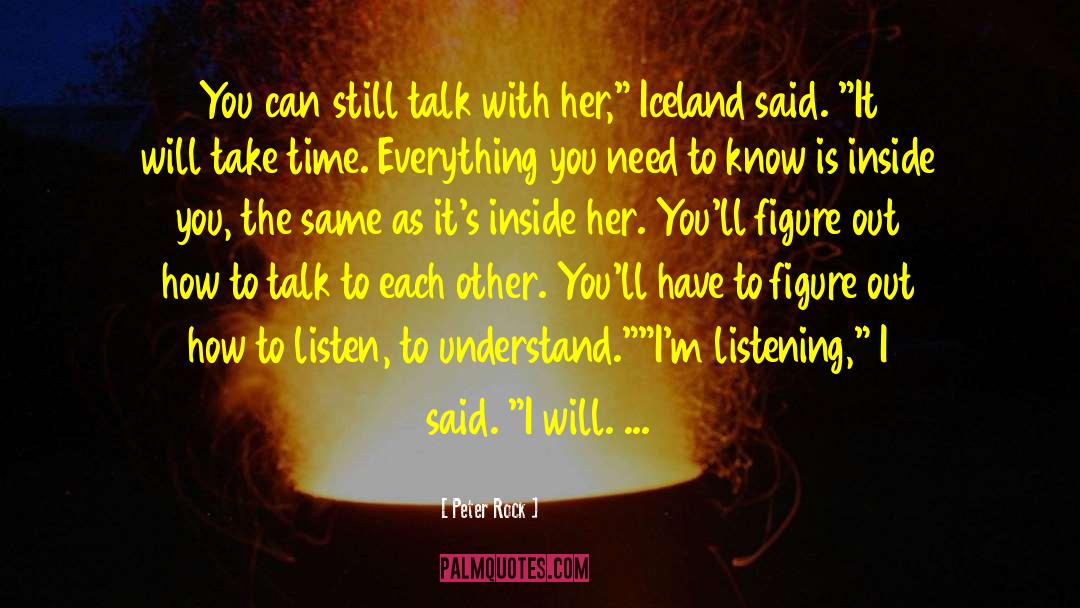 Iceland quotes by Peter Rock