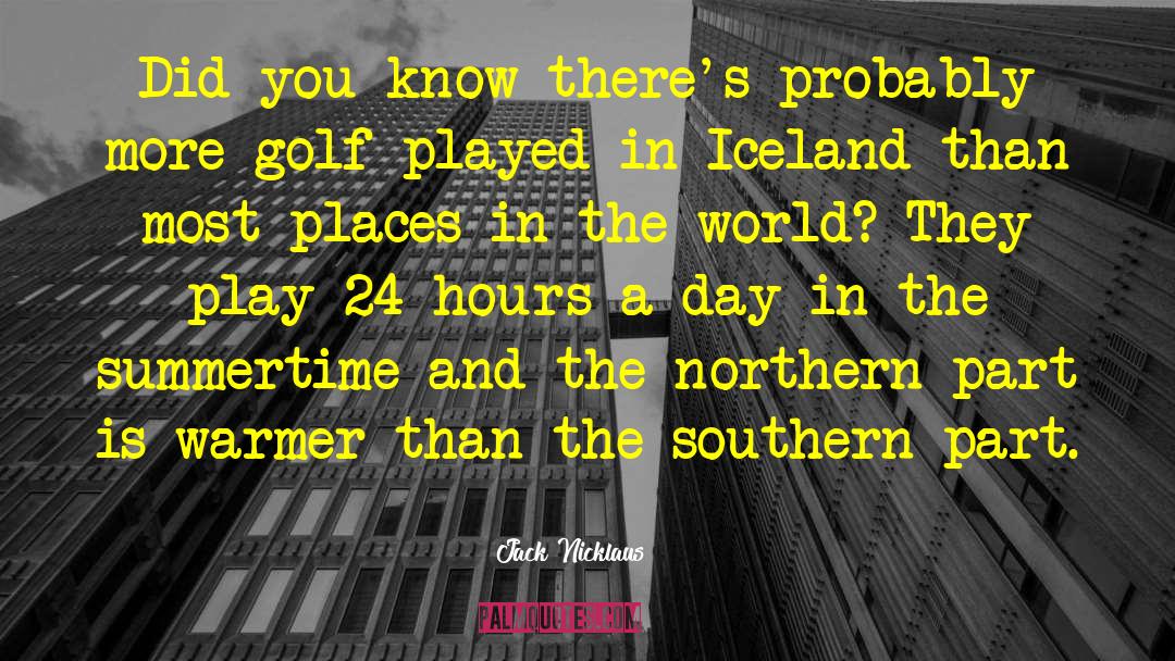 Iceland quotes by Jack Nicklaus