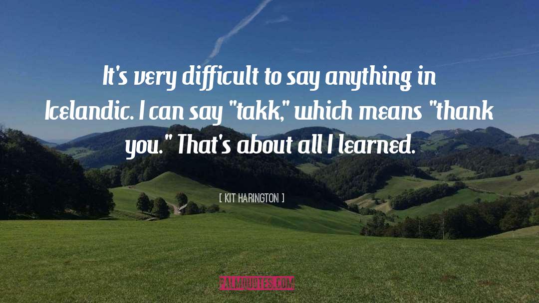 Icelandic quotes by Kit Harington