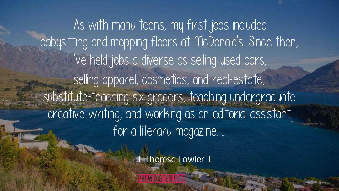 Icier Cosmetics quotes by Therese Fowler