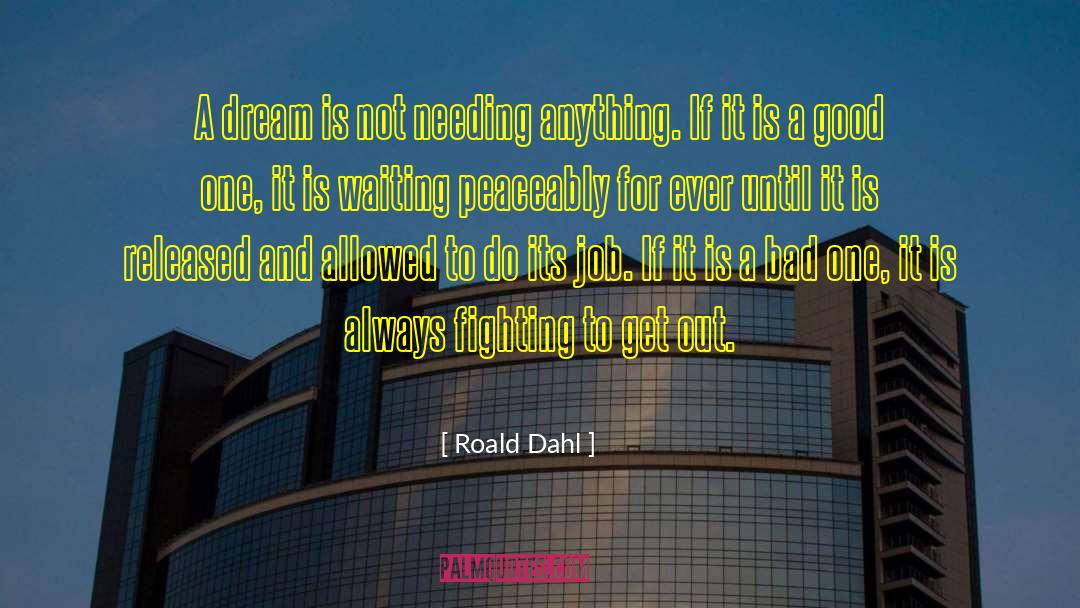 Idea Bad Dream Good quotes by Roald Dahl