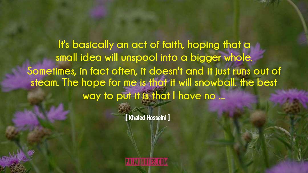 Idea Less quotes by Khaled Hosseini
