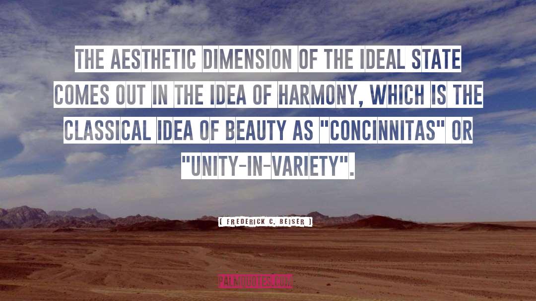 Idea Of Beauty quotes by Frederick C. Beiser