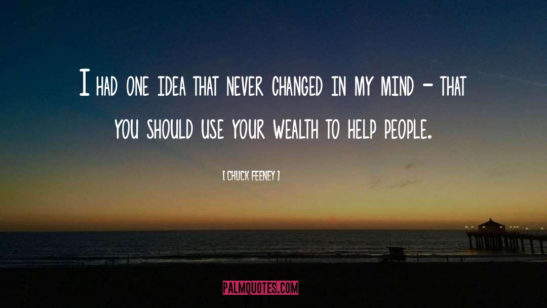 Idea Violence quotes by Chuck Feeney