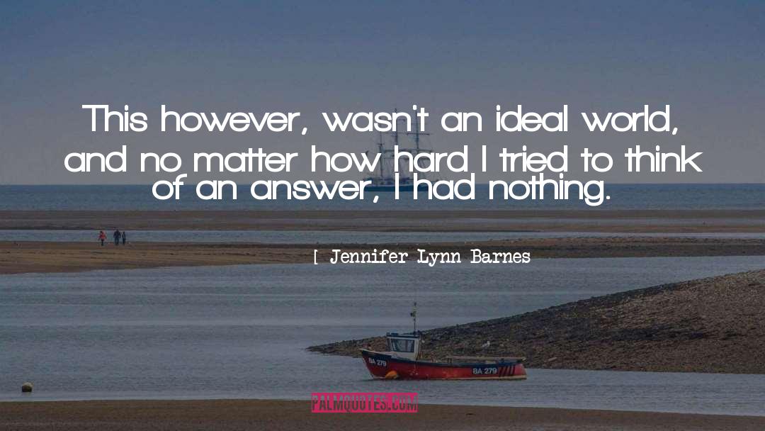 Ideal World quotes by Jennifer Lynn Barnes