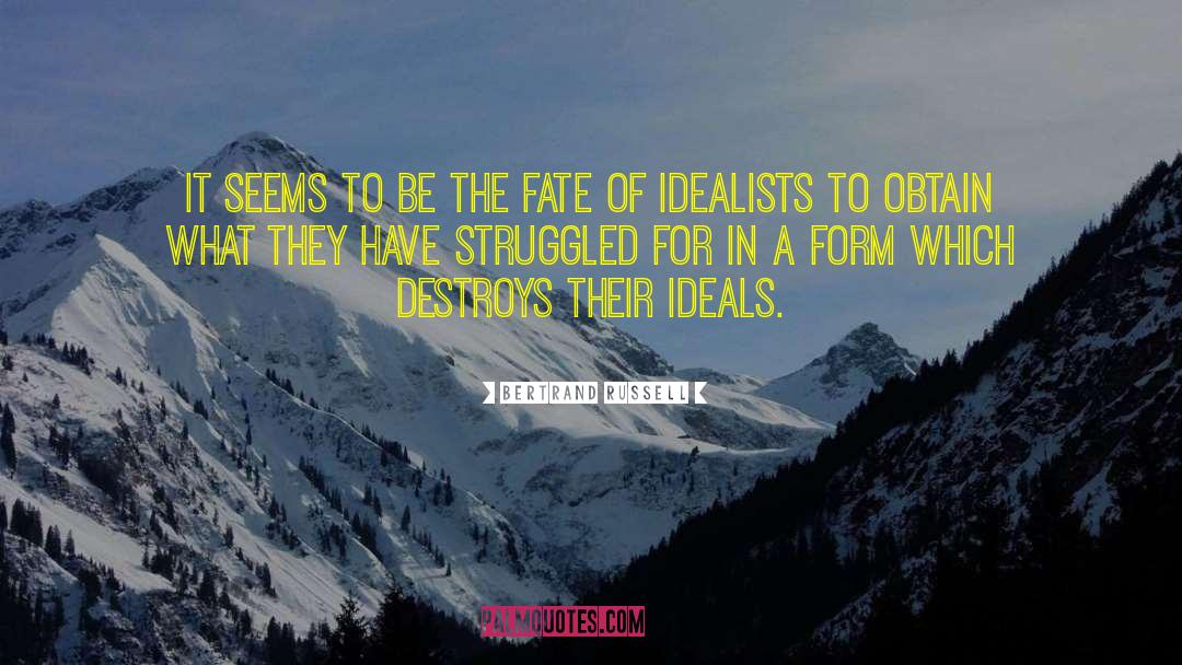 Idealism quotes by Bertrand Russell