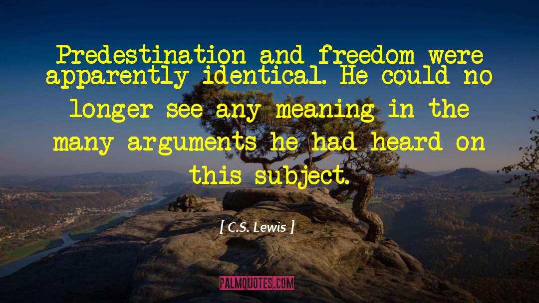 Identical quotes by C.S. Lewis