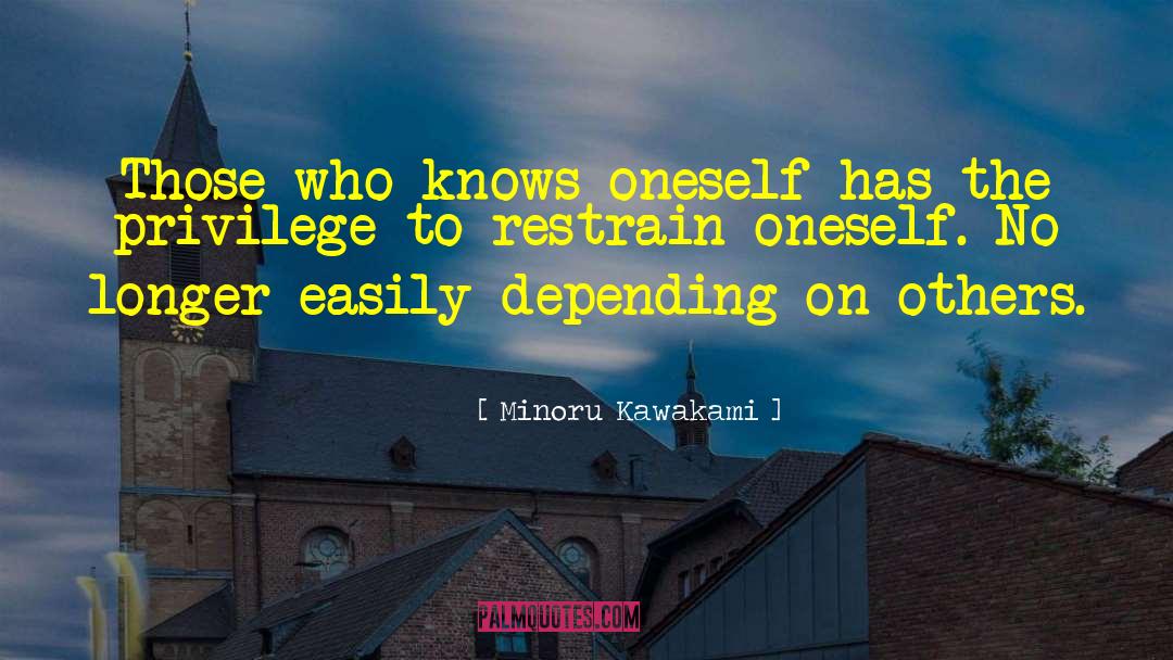 Identifying Oneself quotes by Minoru Kawakami
