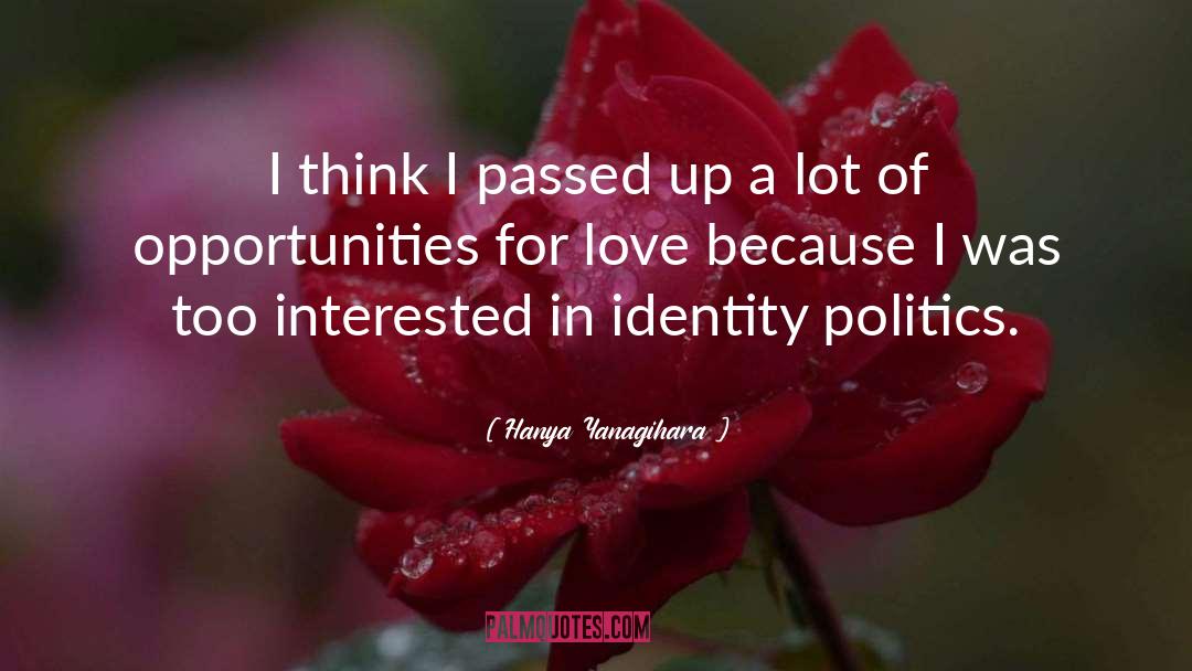Identity Politics quotes by Hanya Yanagihara