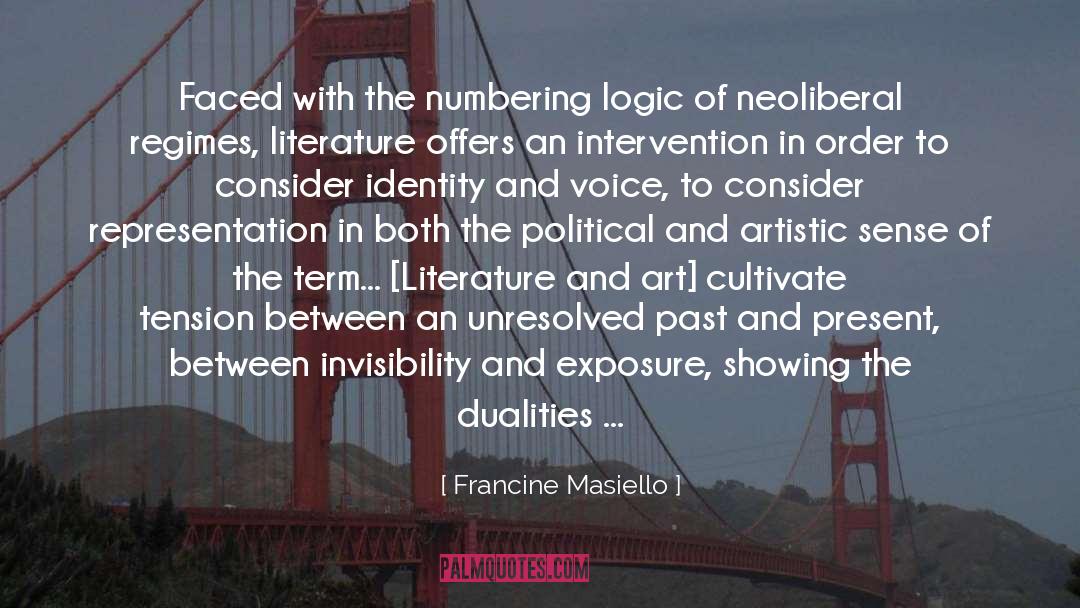 Identity Theory Interview quotes by Francine Masiello