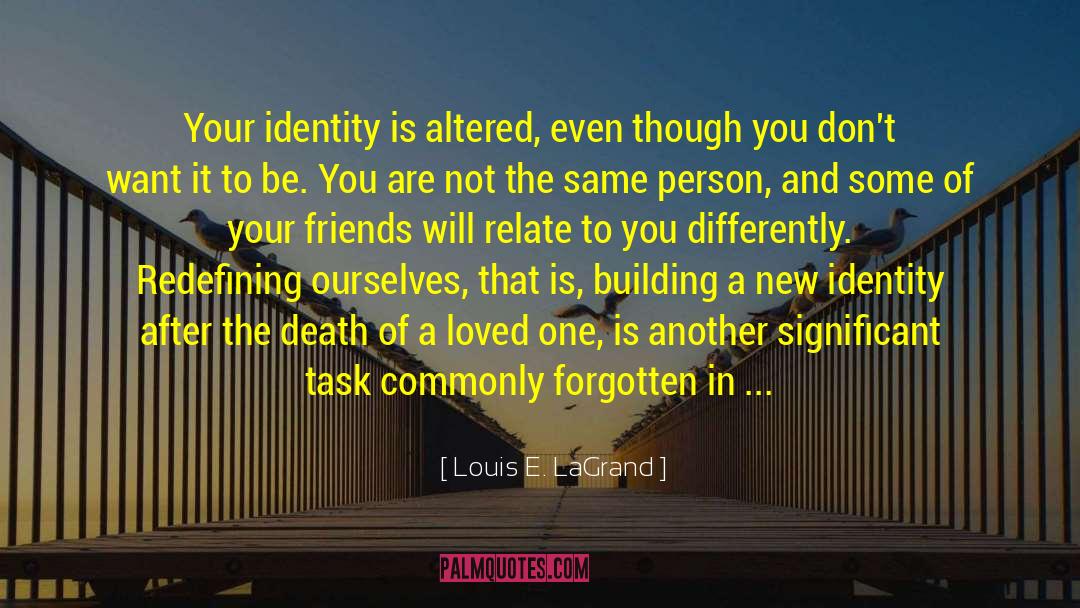 Identity Theory quotes by Louis E. LaGrand