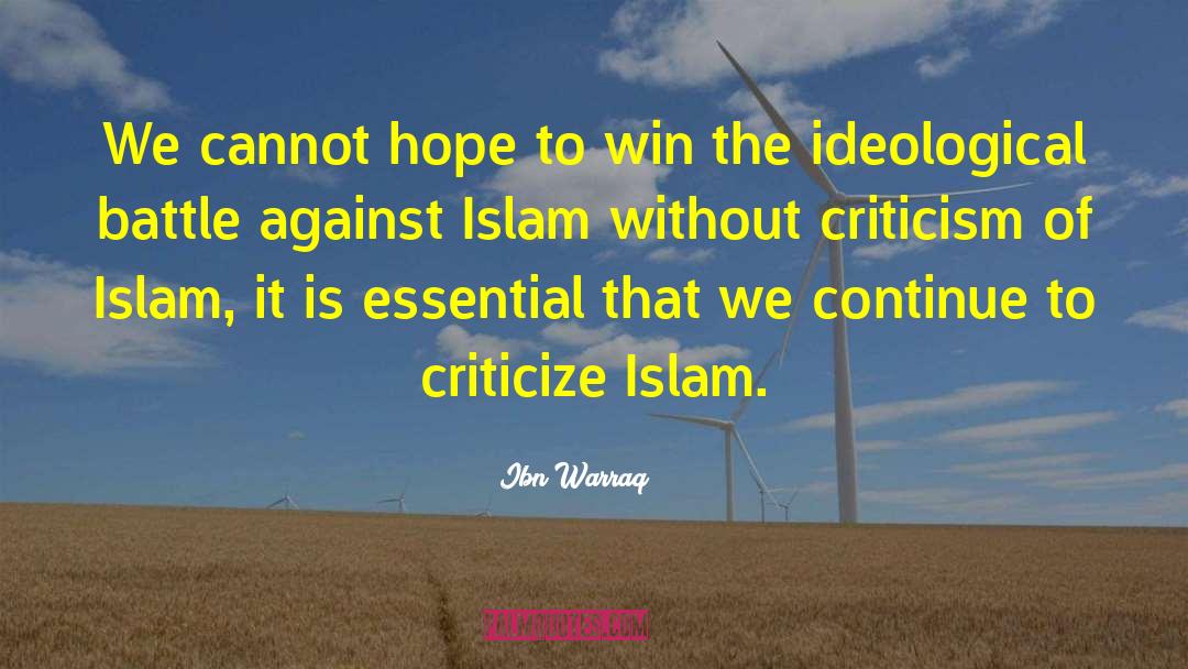 Ideological quotes by Ibn Warraq