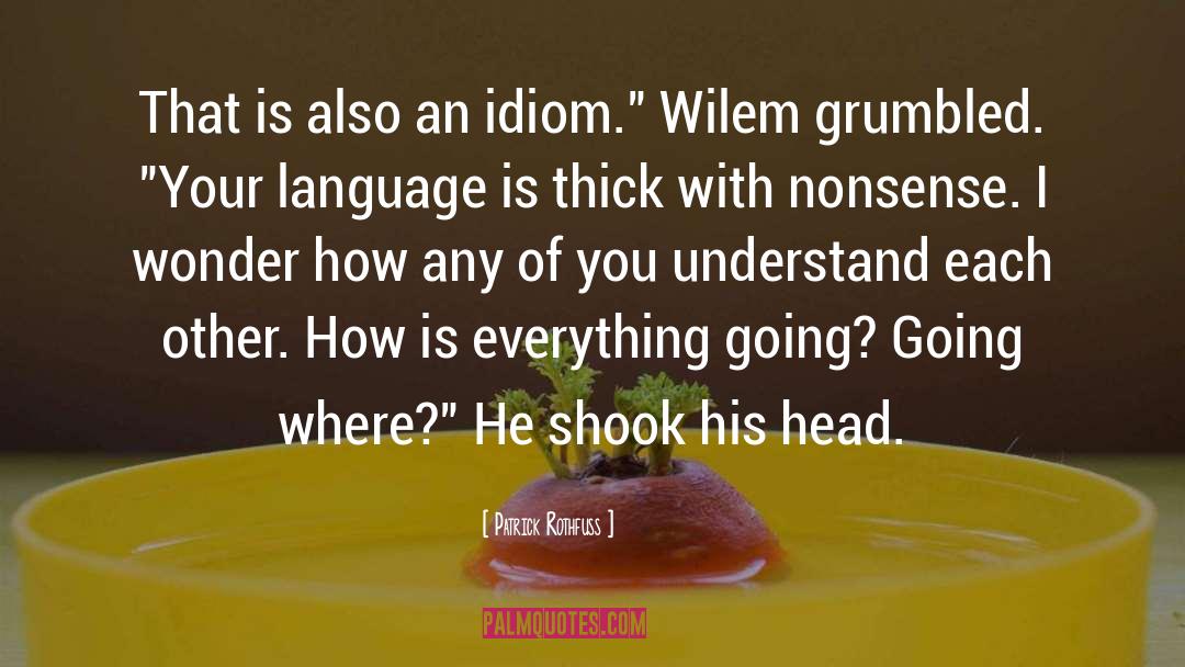 Idiom quotes by Patrick Rothfuss