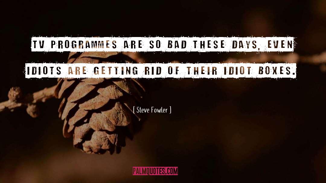 Idiots quotes by Steve Fowler