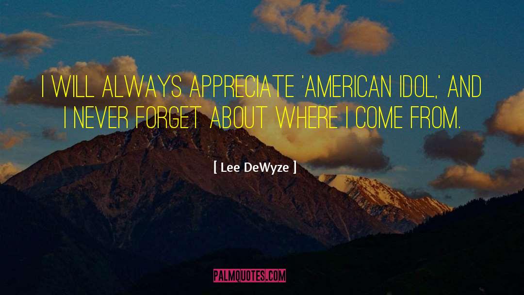 Idol quotes by Lee DeWyze