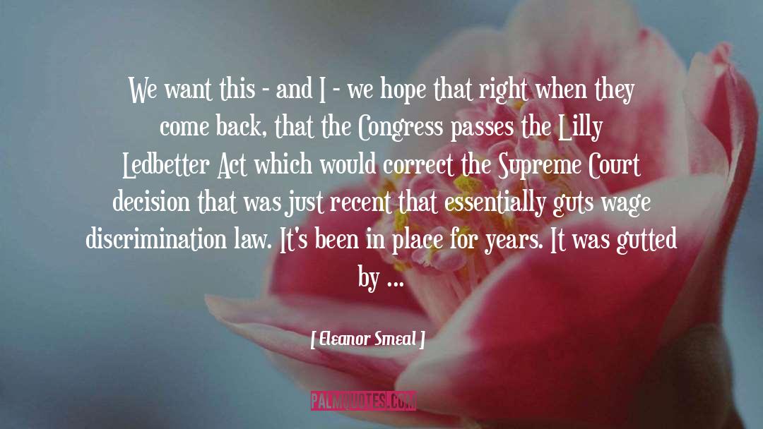 If I Could Go Back In Time quotes by Eleanor Smeal