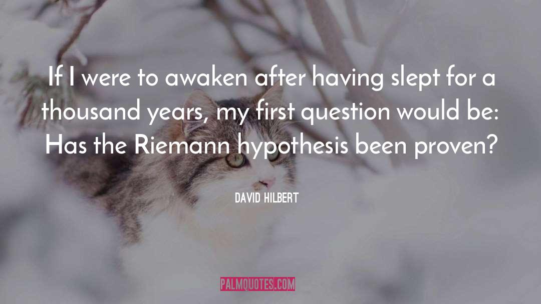 If I Resist quotes by David Hilbert