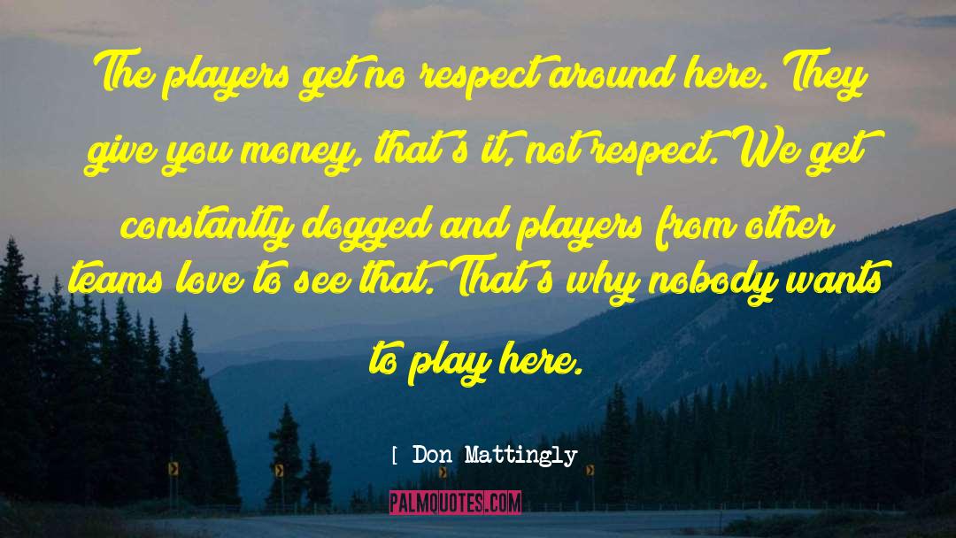 If They Respect You quotes by Don Mattingly