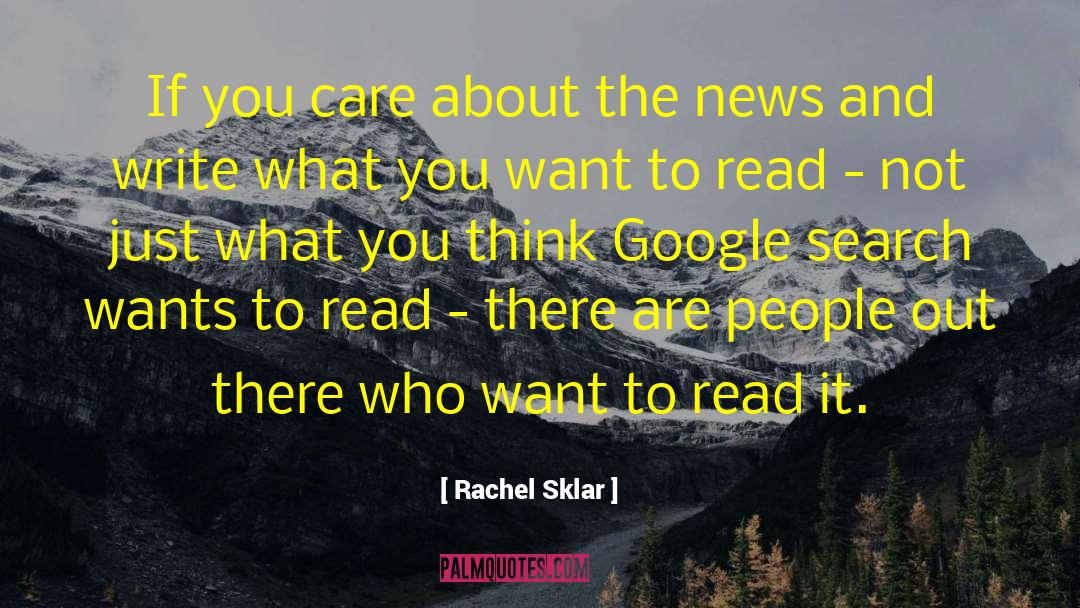 If You Care quotes by Rachel Sklar
