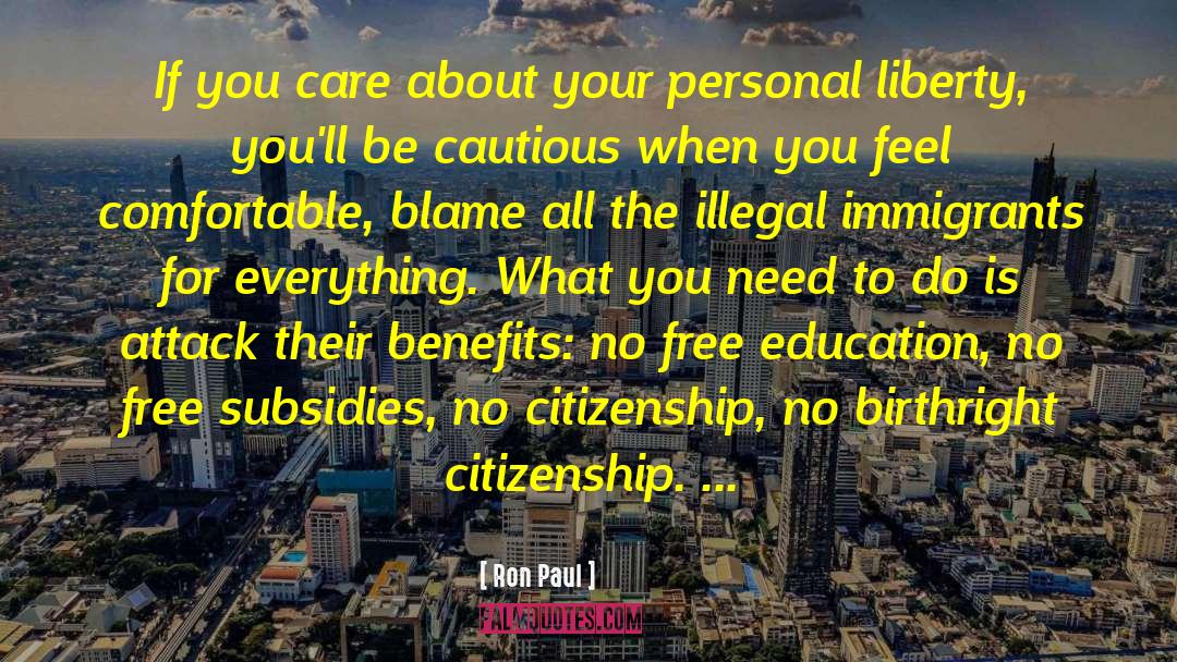 If You Care quotes by Ron Paul