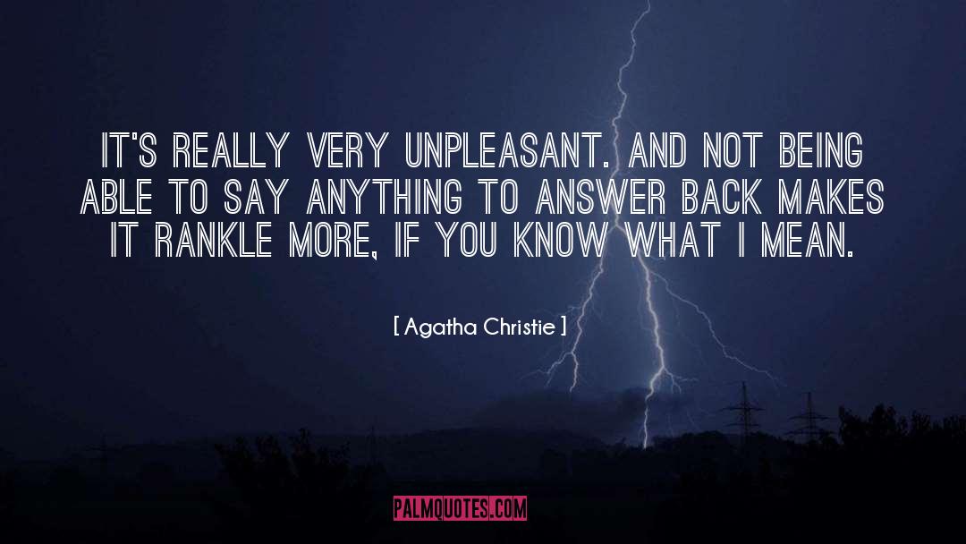 If You Know What I Mean quotes by Agatha Christie