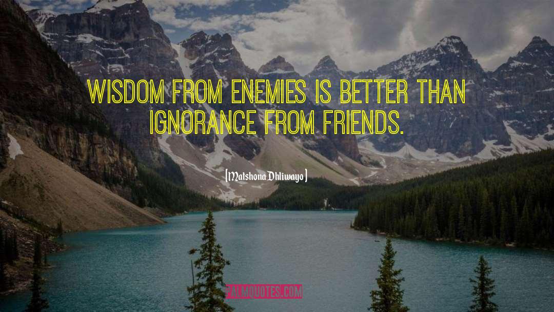 Ignorance Jihad quotes by Matshona Dhliwayo